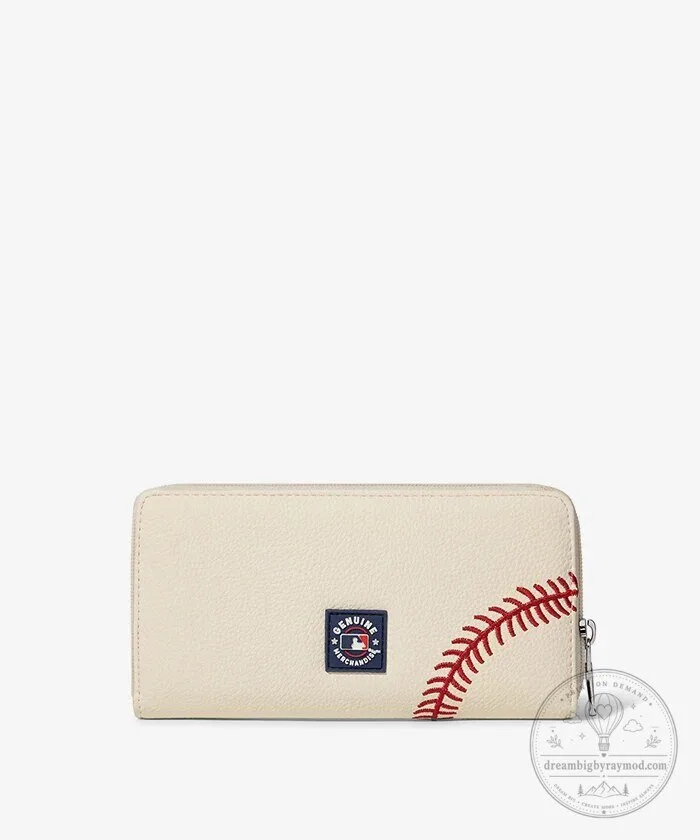 Arizona Diamondbacks Baseball Stitch Wallet with Zipper Closure 4 Arizona Diamondbacks Baseball Stitch Wallet with Zipper Closure