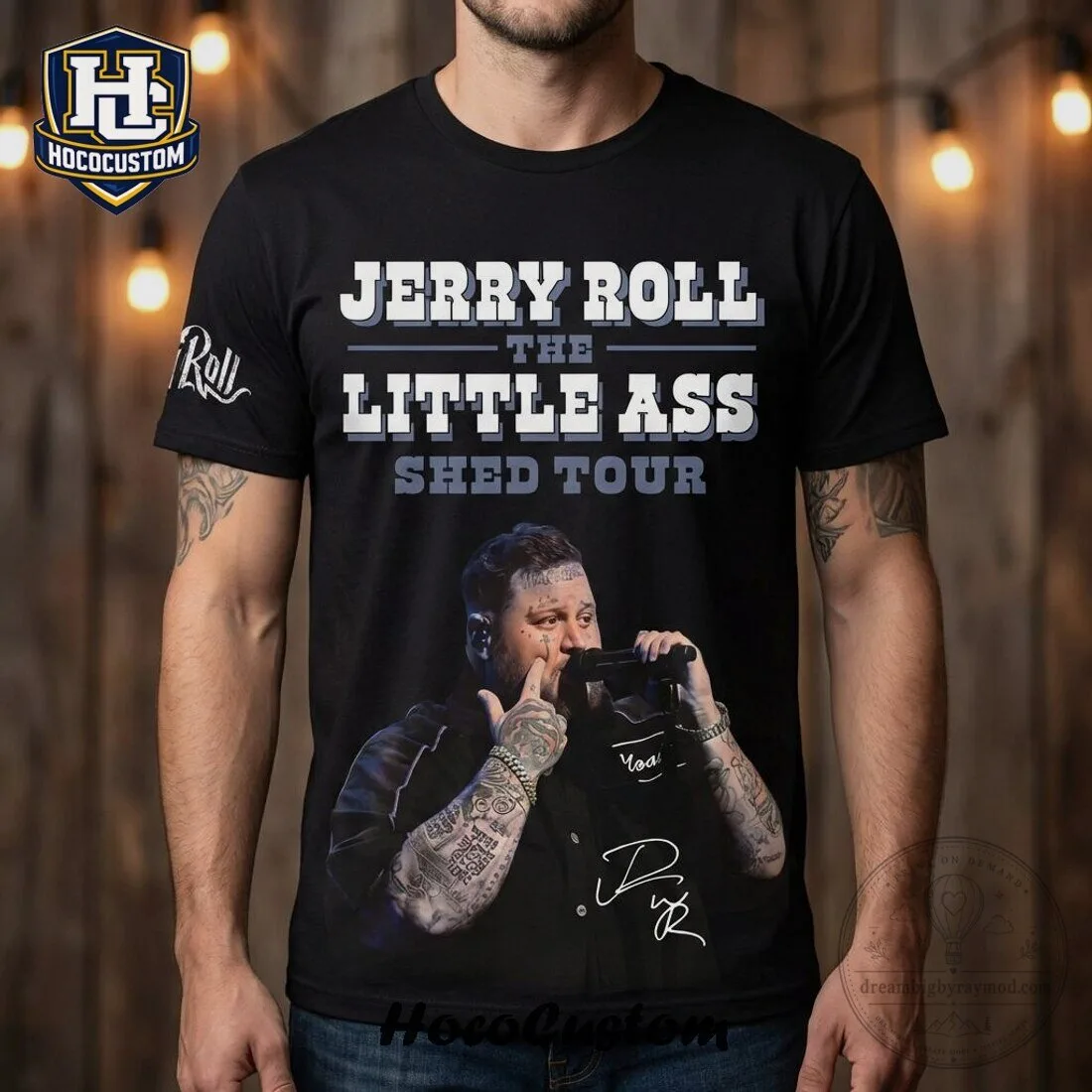 Jelly Roll Little Ass Shed Tour 2024 Concert Music Fan Apparel T-Shirt