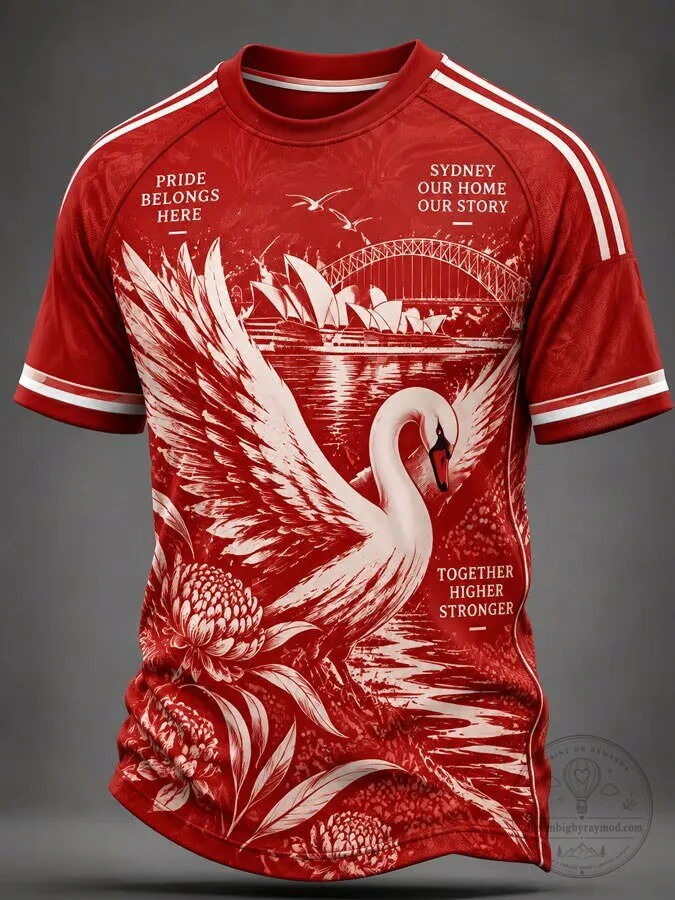 Sydney Swans Australian Rules Football Team Red Fan Jersey