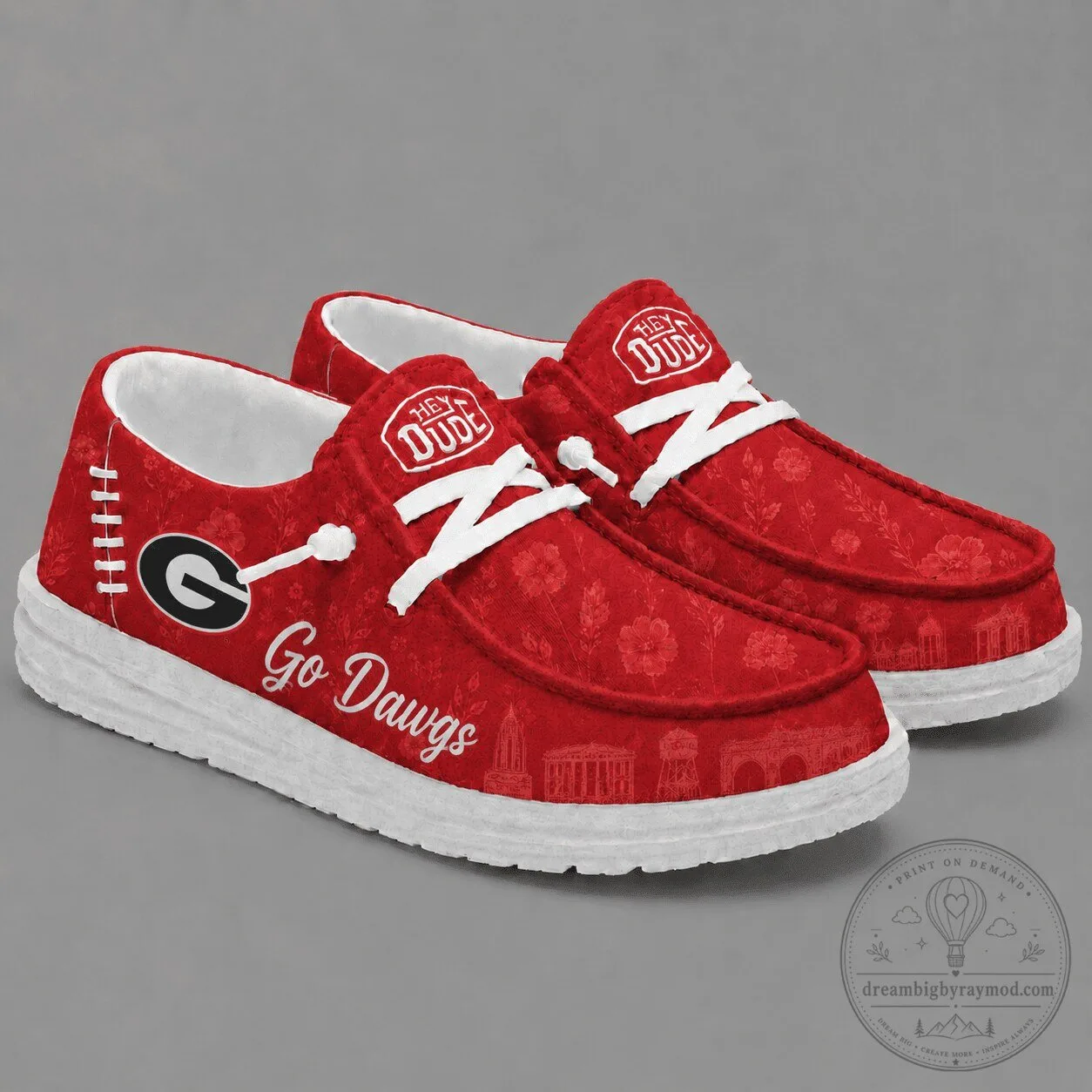 Georgia Bulldogs Go Dawgs Hey Dude Style Shoes