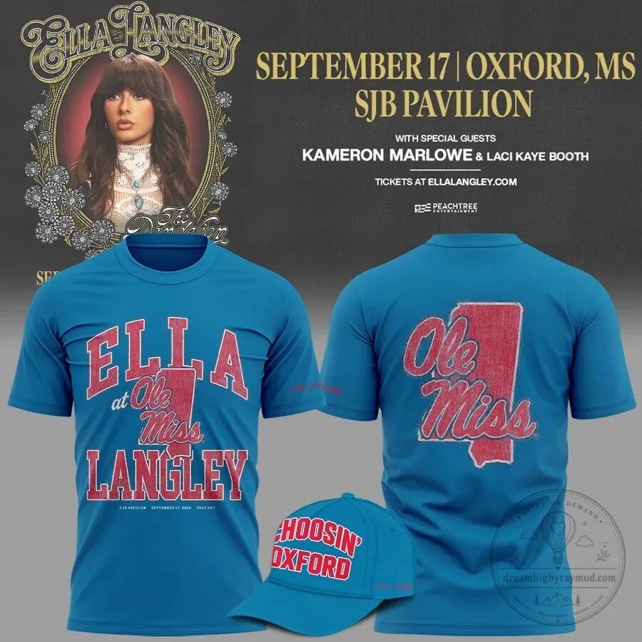 Ella Langley at Ole Miss Rebels Concert Tour 2024 T-Shirt