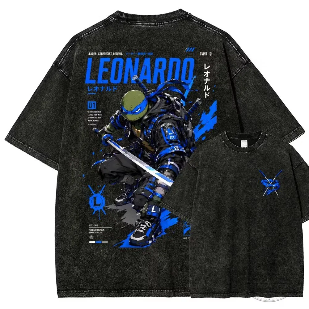Teenage Mutant Ninja Turtles Leonardo Washed Graphic T-Shirt