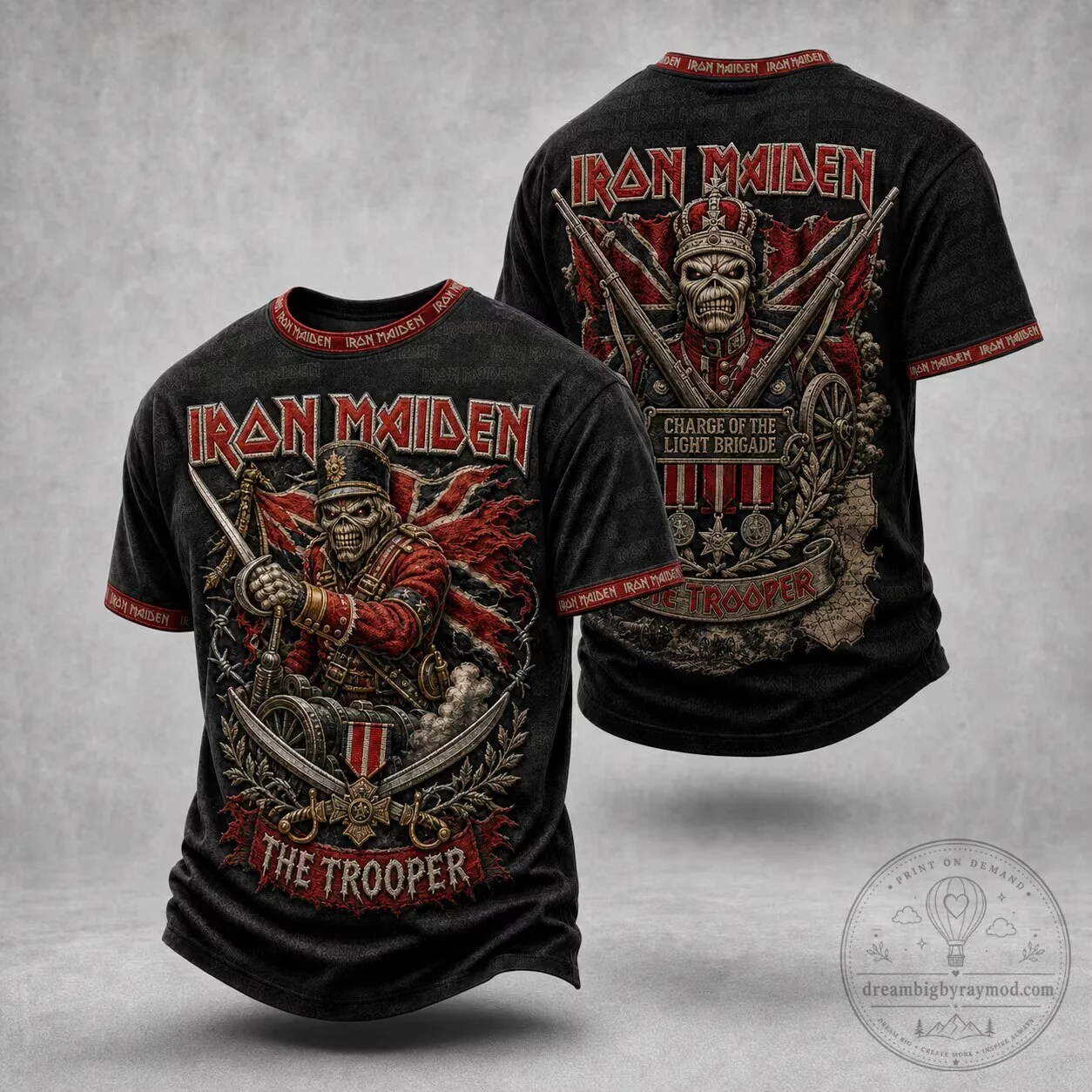 Iron Maiden The Trooper Rock Band Shirt Vintage Heavy Metal Music T-Shirt