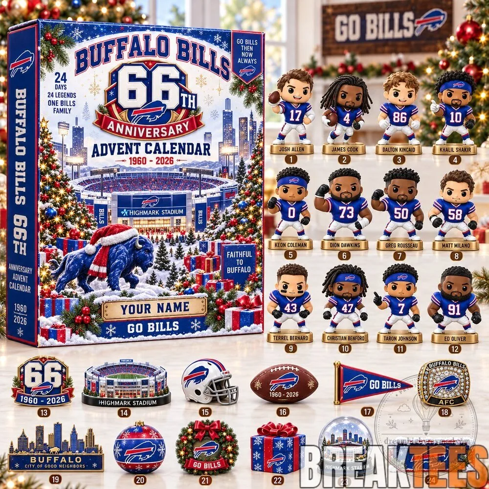 Buffalo Bills 66th Anniversary 2026 NFL Football Team Advent Calendar