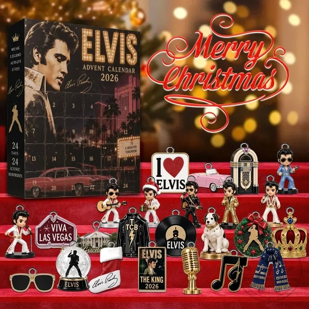 Elvis Presley 2026 Christmas Advent Calendar with 24 Iconic Surprises
