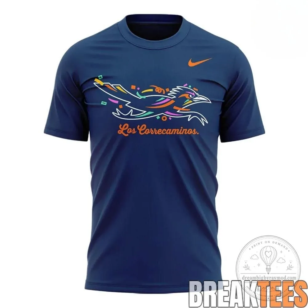 UTSA Roadrunners Los Correcaminos Navy Blue Short Sleeve T-Shirt 4 UTSA Roadrunners Los Correcaminos Navy Blue Short Sleeve T-Shirt