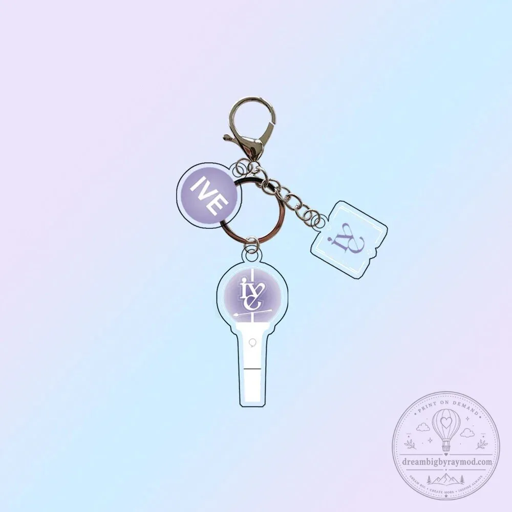 K-Pop Light Stick Acrylic Keychain Collection for Music Fans 64 K-Pop Light Stick Acrylic Keychain Collection for Music Fans