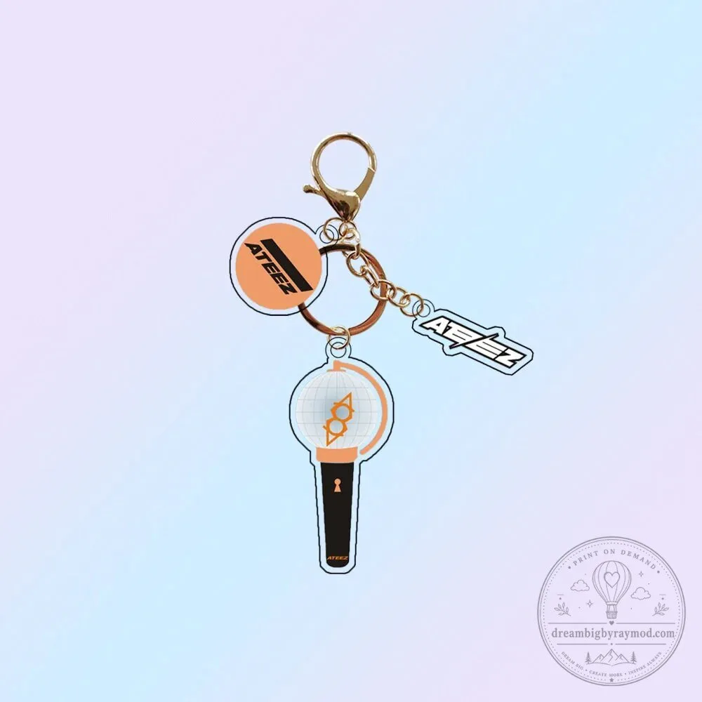 K-Pop Light Stick Acrylic Keychain Collection for Music Fans 80 K-Pop Light Stick Acrylic Keychain Collection for Music Fans