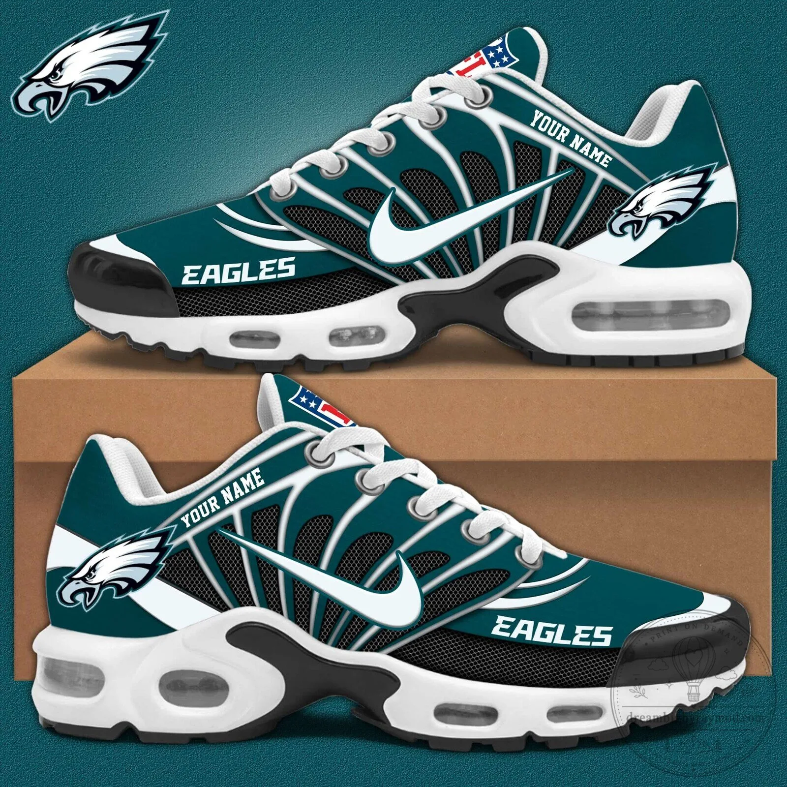 Philadelphia Eagles Personalized Football Team Fan Shoes