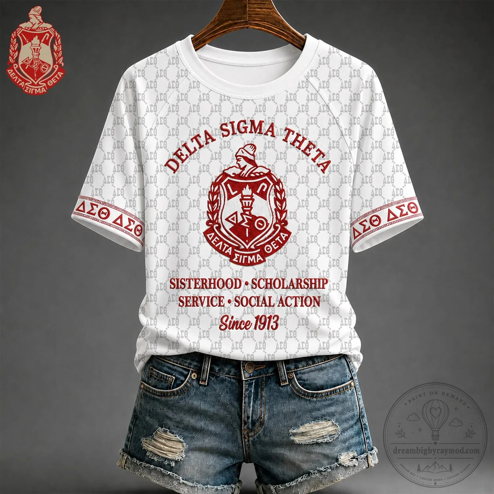 Sisterhood T-Shirt for Delta Sigma Theta Sorority's Scholarship and Social Action Service