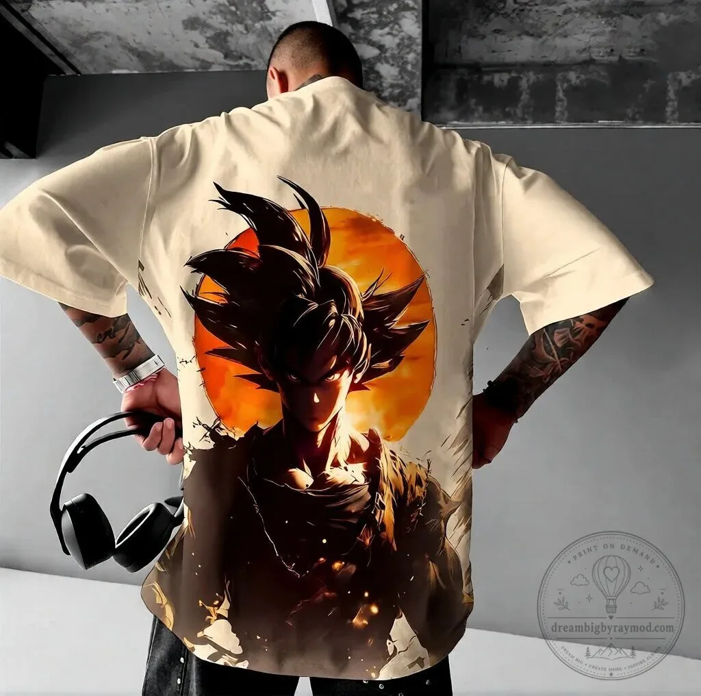 Dragon Ball Z Goku Super Saiyan Anime Inspired Vintage Hawaiian Shirt