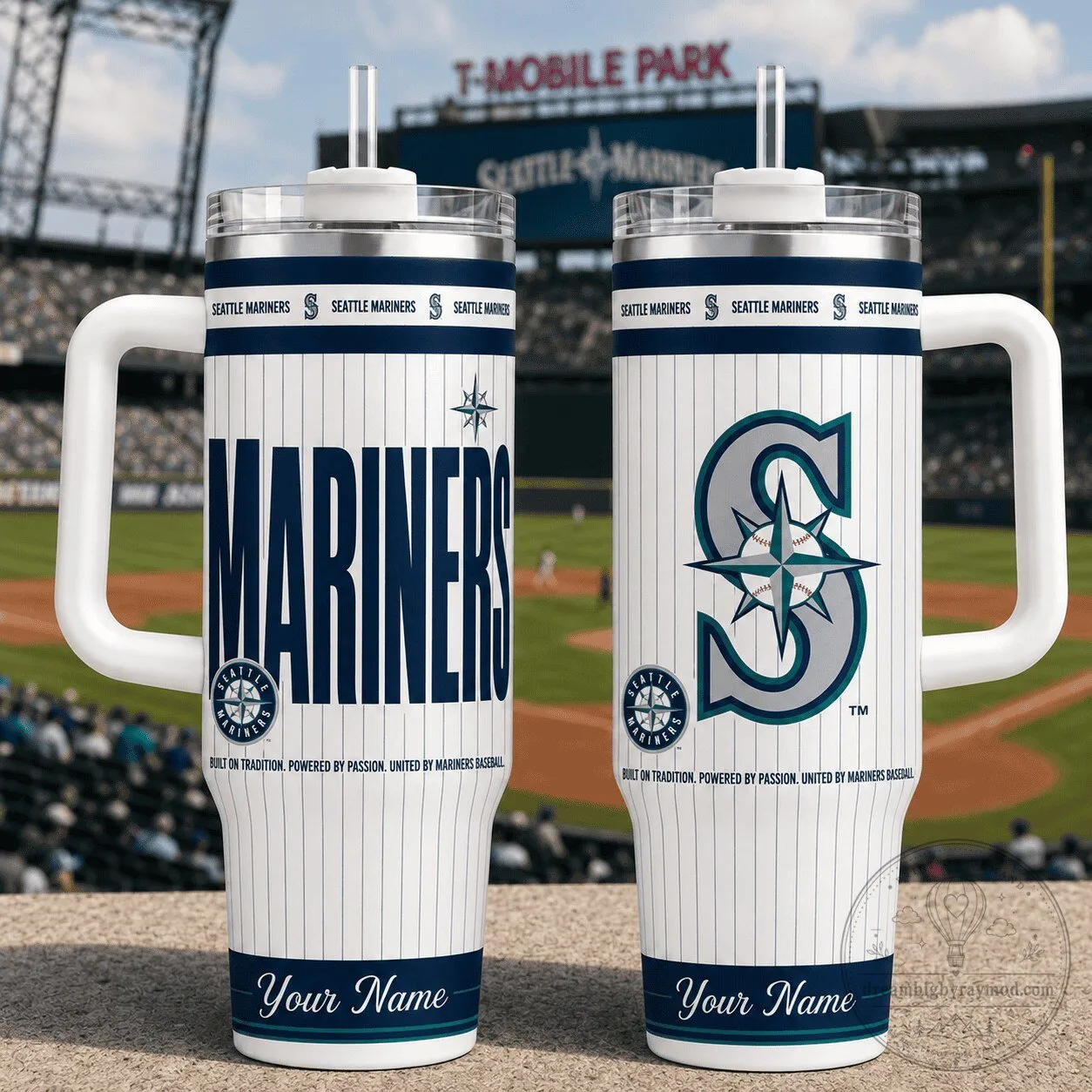 Seattle Mariners Baseball Team Personalized Insulated Tumbler