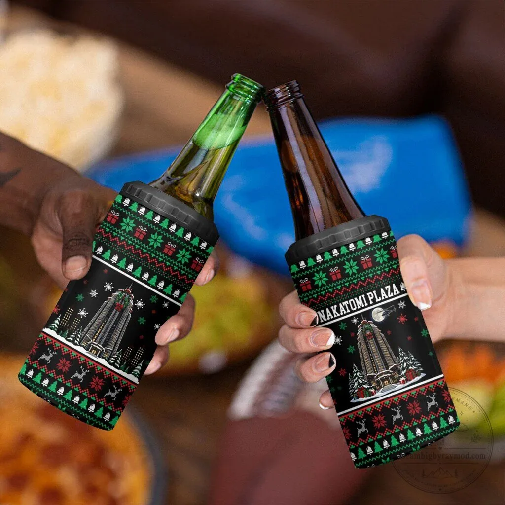 Nakatomi Plaza Christmas Party Ugly Sweater Die Hard Movie Can Cooler Tumbler 12 Nakatomi Plaza Christmas Party Ugly Sweater Die Hard Movie Can Cooler Tumbler