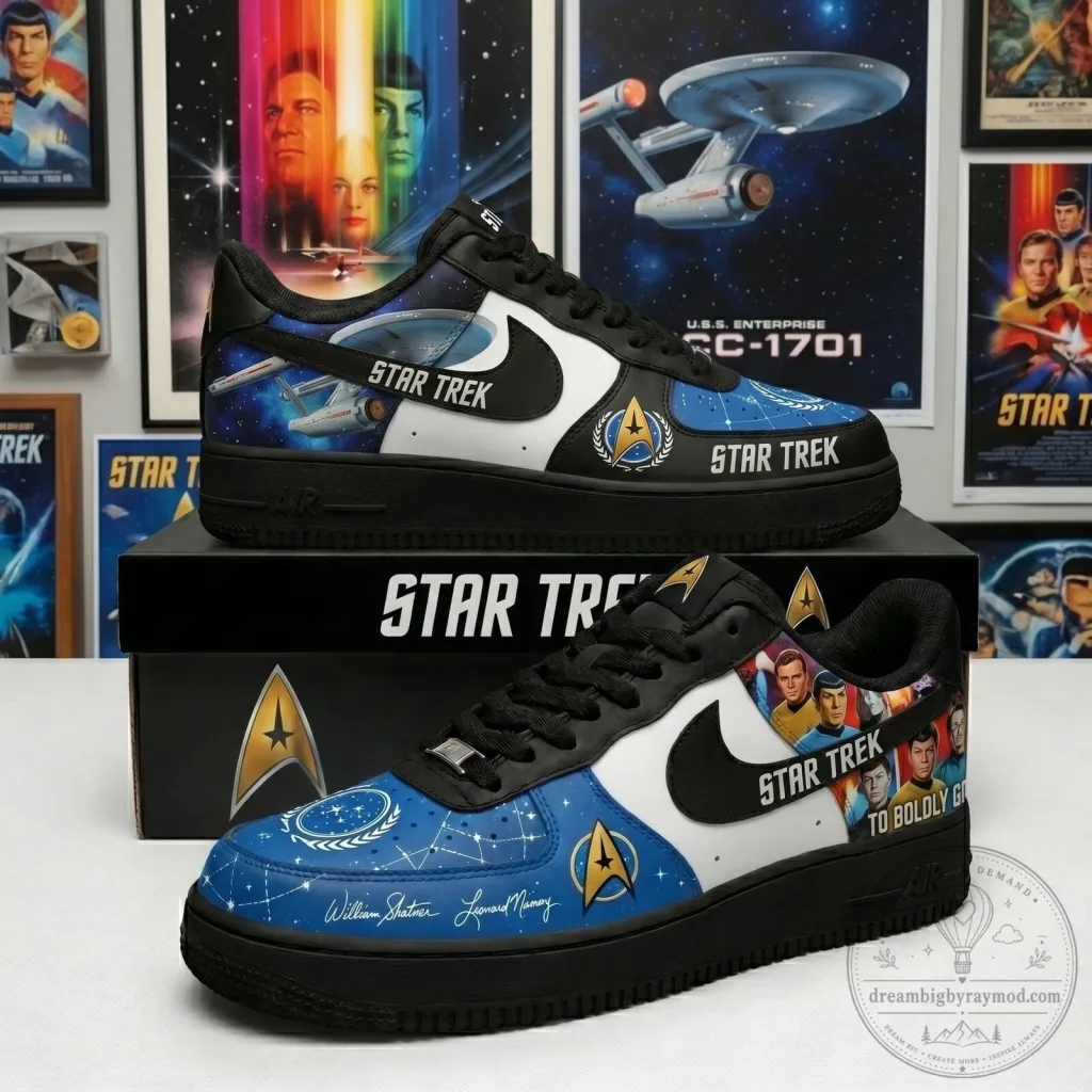 Star Trek Original Series Custom Printed Low Top Sneakers Star Trek Original Series Custom Printed Low Top Sneakers