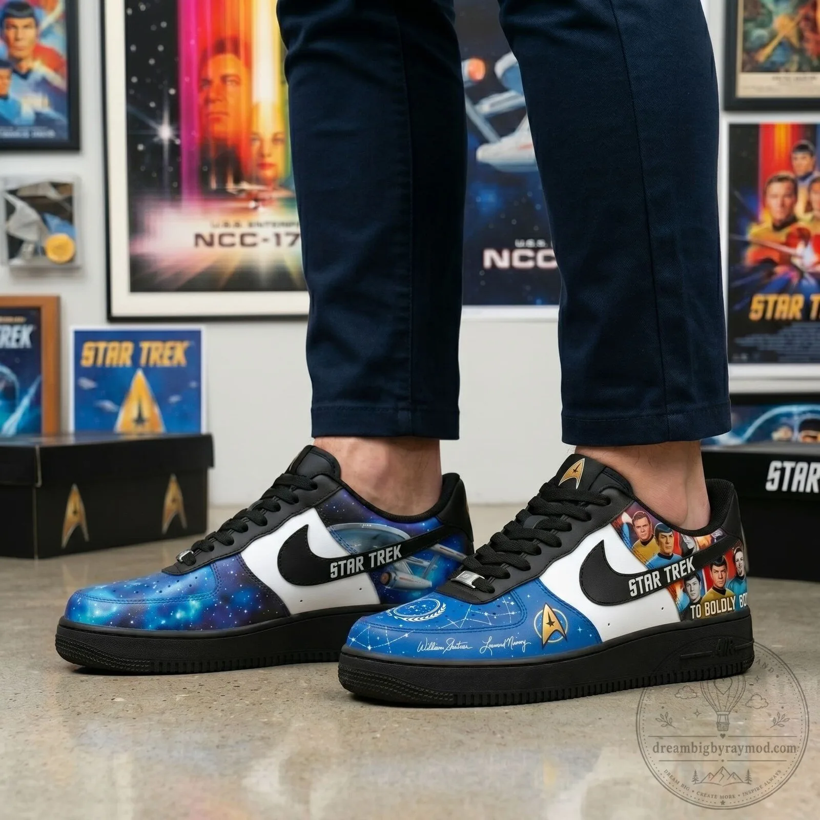 Star Trek Original Series Custom Printed Low Top Sneakers 6 Star Trek Original Series Custom Printed Low Top Sneakers