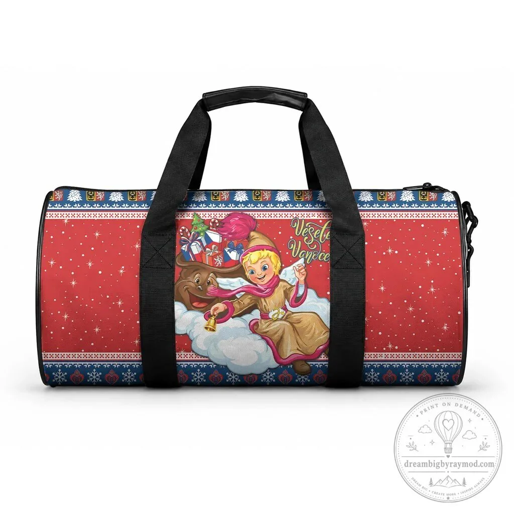 Czech Republic Jezisek Vesele Vanoce Christmas Holiday Duffle Bag