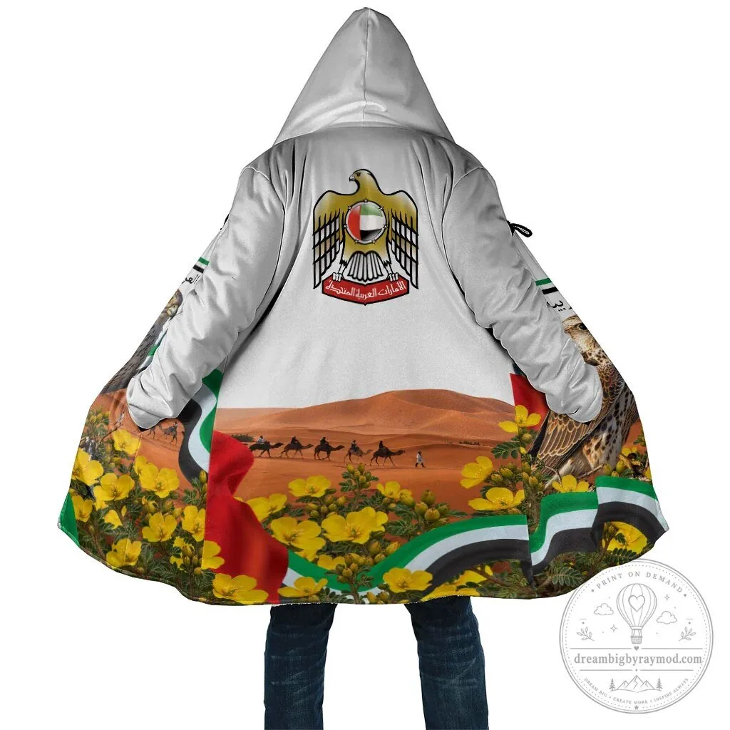 United Arab Emirates National Day Falcon Desert Landscape Cloak