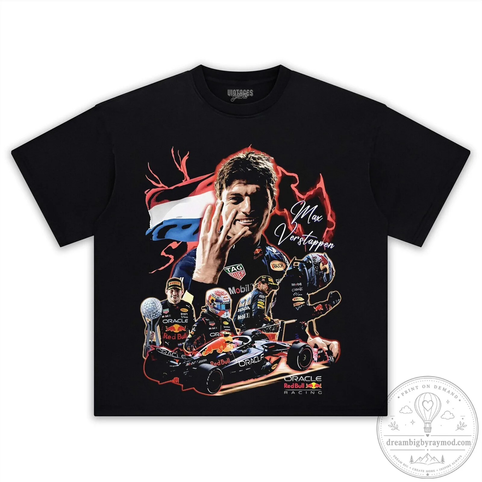 Max Verstappen Formula 1 Racing Champion Red Bull Racing Fan T-Shirt