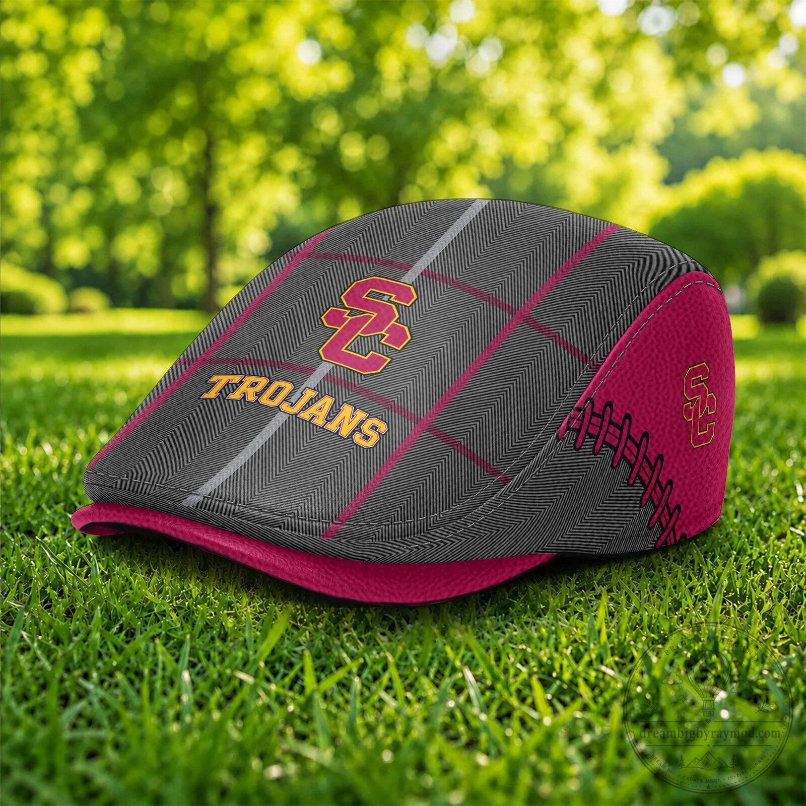 USC Trojans NCAA Flat Cap Golf Hat for Men and Women