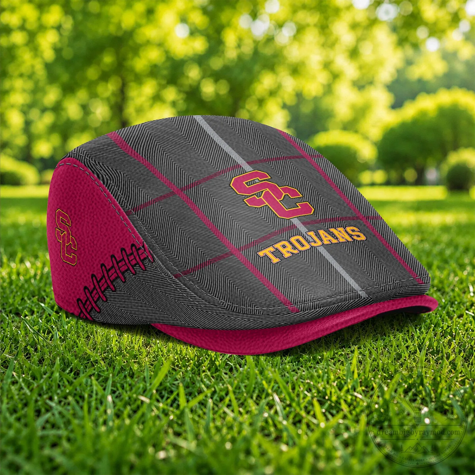 USC Trojans NCAA Flat Cap Golf Hat for Men and Women 5 USC Trojans NCAA Flat Cap Golf Hat for Men and Women