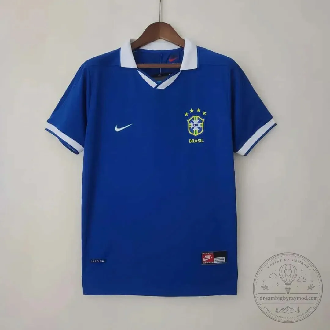 Brazil National Football Team 1997 Retro Soccer Jersey