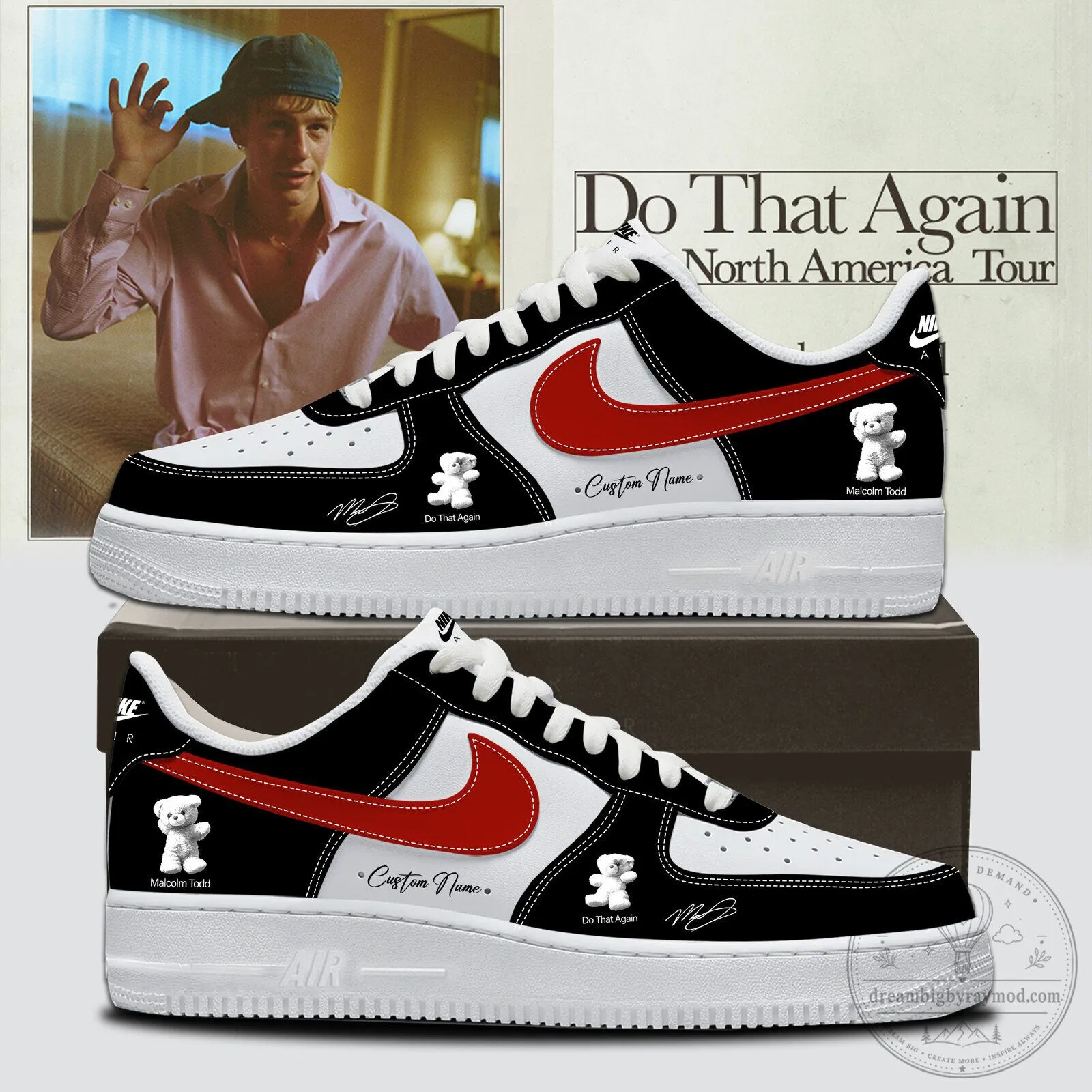 Malcolm Todd Do That Again North America Tour Custom Sneakers