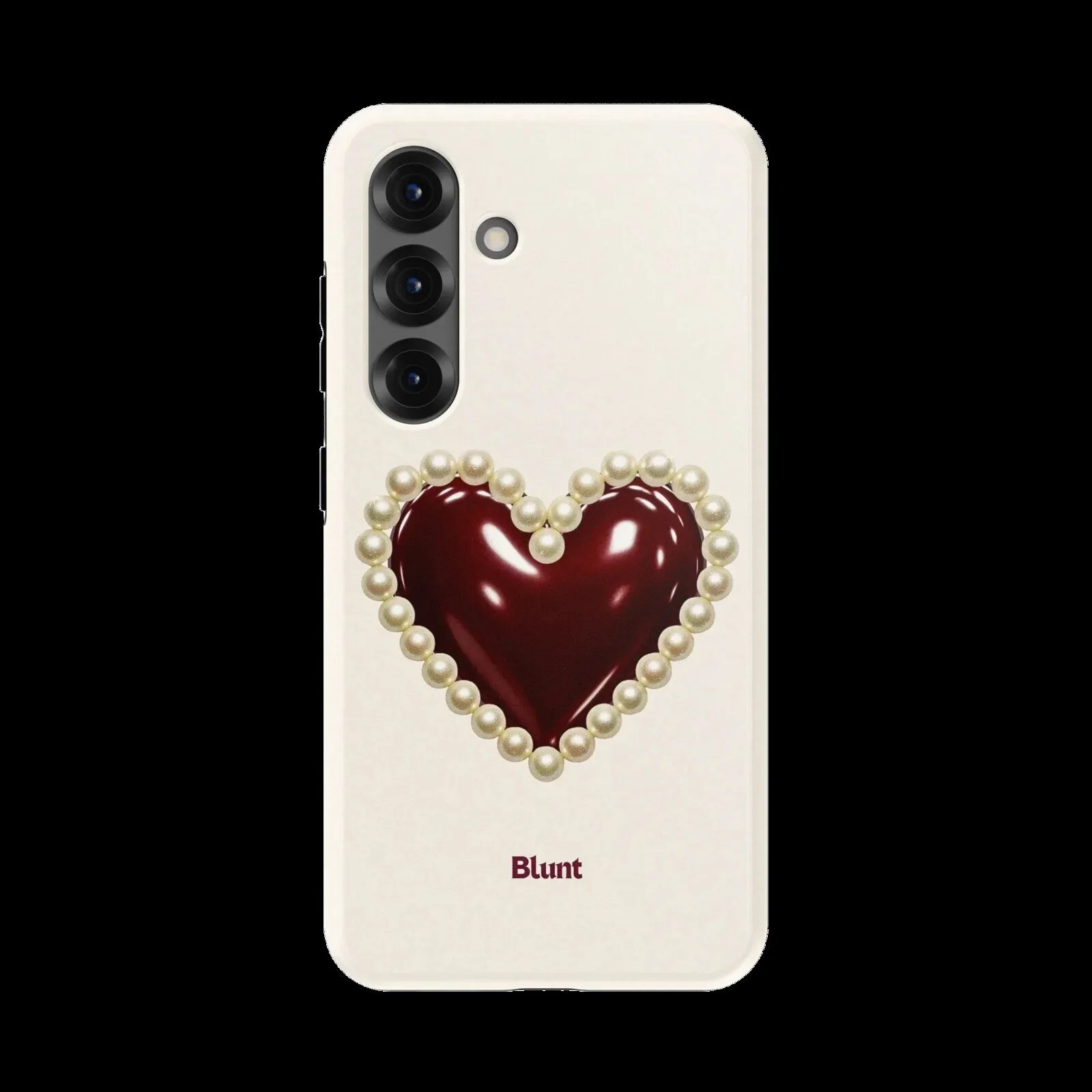 Maroon Heart Pearl Border Samsung Galaxy Phone Case 1 Maroon Heart Pearl Border Samsung Galaxy Phone Case