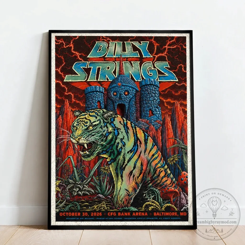Billy Strings October 30 2026 CFG Bank Arena Baltimore Concert Poster Billy Strings October 30 2026 CFG Bank Arena Baltimore Concert Poster