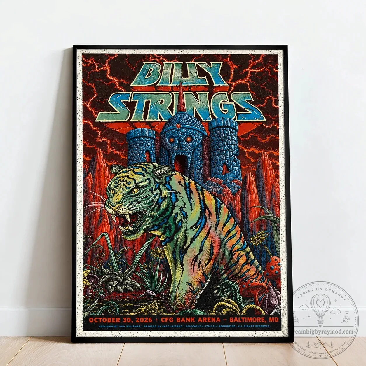 Billy Strings October 30 2026 CFG Bank Arena Baltimore Concert Poster